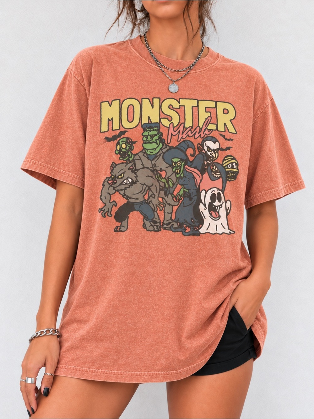 Halloween Monster Unisex T-Shirt Spooky Season Comfort Colors Tee